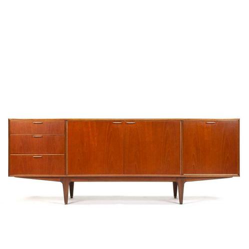 Vintage design Deens dressoir kasten sixties 60 in teakhout, Huis en Inrichting, Kasten | Dressoirs, Gebruikt, 150 tot 200 cm