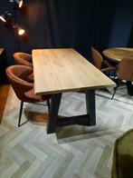 Eiken boomstamtafel Aanbieding Showmodel, Ophalen of Verzenden, Nieuw, Eikenhout