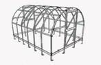 Tunnelkas Hortensia 3x4m (12m²) 4/6mm polyplaten broeikas, Staal, Polycarbonaat, Verzenden, Kweekkas