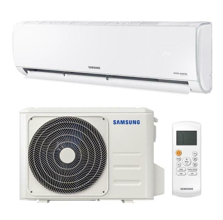 Samsung AR35 5.3kW AR18TXHQASINEU split airco, Witgoed en Apparatuur, Airco's, Nieuw, Wandairco, 100 m³ of groter, 3 snelheden of meer