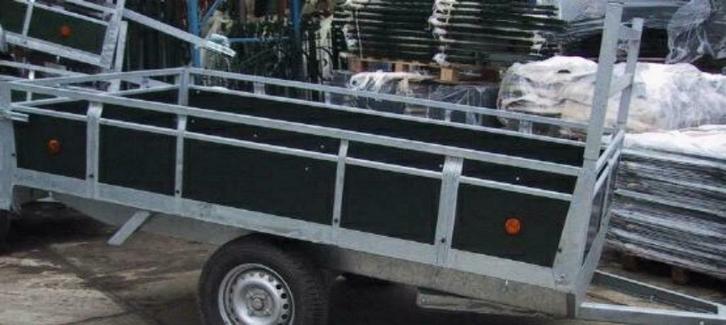 plateau aanhangers met betonplex of alu borden va € 988 exc, Auto diversen, Aanhangers en Bagagewagens, Nieuw, Ophalen