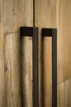 Moderne Boekenkast Teak Hout, Nieuw, Met lade(s), Metaal, 150 tot 200 cm