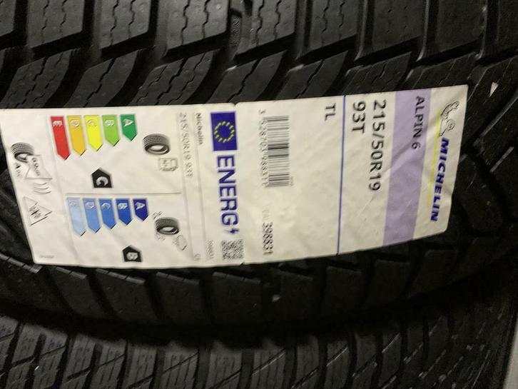4x Michelin Alpin winter  6 2155019 215-50-19 215/50R19, Auto-onderdelen, Banden en Velgen, Velg(en), Winterbanden, 19 inch, 215 mm
