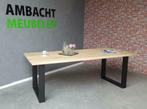Mooie Industriele Eiken Boomstam tafel Tafelblad EIKENHOUT, Ophalen, Nieuw, Eikenhout