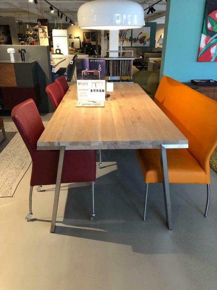 -BERT PLANTAGIE- Seven tafel, Huis en Inrichting, Tafels | Eettafels, Nieuw, 50 tot 100 cm, 200 cm of meer, Vijf personen of meer