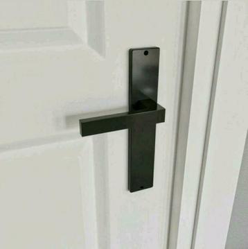 #4 Design zwarte kleur deurklink op blinde schild beschikbaar voor biedingen