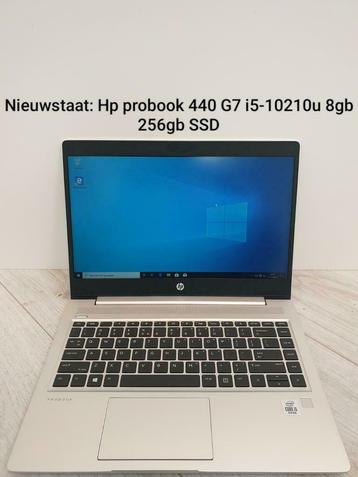 Nieuw: Hp probook 440 G7 laptop i5-10210u 8gb 256gb SSD fhd beschikbaar voor biedingen