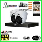 4K kleuren nachtzicht 8MP Bewakingscamera set Dahua, Audio, Tv en Foto, Videobewaking, Nieuw, Verzenden
