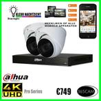 4K kleuren nachtzicht 8MP Bewakingscamera set Dahua, Verzenden, Nieuw