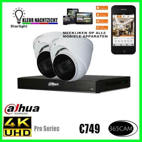 4K kleuren nachtzicht 8MP Bewakingscamera set Dahua, Audio, Tv en Foto, Videobewaking, Nieuw, Verzenden