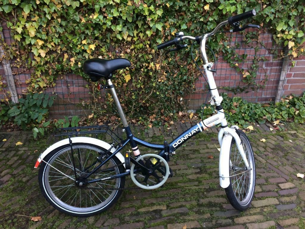 ≥ Donnay Livorno vouwfietsje blauw wit opvouwbare fiets — Fietsen |  Vouwfietsen — Marktplaats