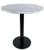 Restaurant tafel marmer rond 70 cm tafelblad en metaal onder, 50 tot 100 cm, Nieuw, Rond, Ophalen of Verzenden