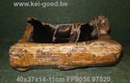 wasbak van versteend hout natuursteen een eeuwenoud fossiel, Ophalen, Steen, Oordeelsestraat 58, JPpol Trading