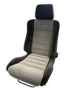 ASS Autostoel 603 - grijs stof / zwart velours