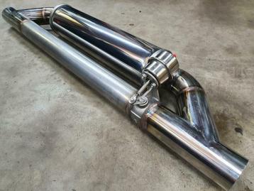 Abarth 500 rvs kleppendemper/bypass middenpijp beschikbaar voor biedingen