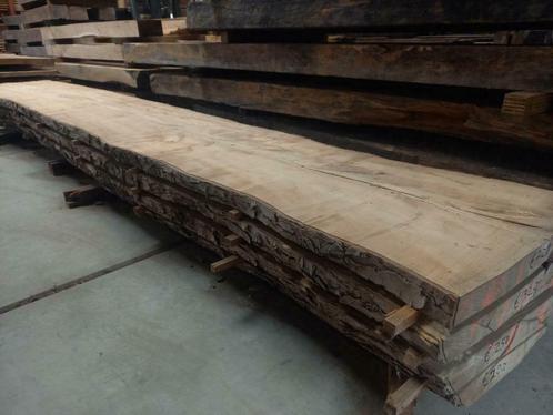 Diverse partijen  schaaldelen  ( boomstam  bladen ), Doe-het-zelf en Verbouw, Hout en Planken, Zo goed als nieuw, Eiken, Ophalen of Verzenden