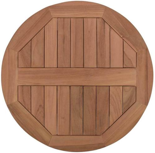 tafelblad teak hout rond 60 cm en 3 cm dik, Tuin en Terras, Tuinsets en Loungesets, Nieuw, Hout, Ophalen of Verzenden