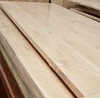 Vol Massief Eiken paneel, blad, plat 240 x 100 x 4 cm tafel, Ophalen, Nieuw, Hout, 20 tot 50 mm