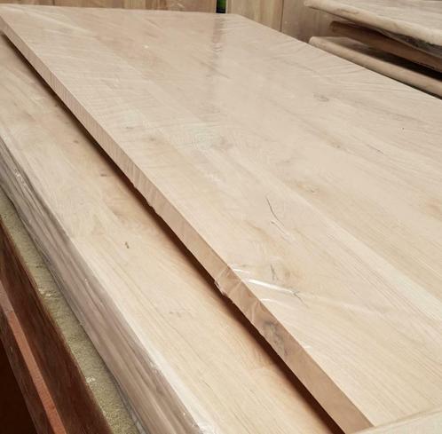 Vol Massief Eiken paneel, blad, plat 240 x 100 x 4 cm tafel, Doe-het-zelf en Verbouw, Platen en Panelen, Nieuw, Hout, 20 tot 50 mm