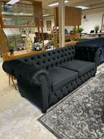 Nieuwe chesterfield 3 Zits bank velvet 27 kleuren leverbaar, Hout, 75 tot 100 cm, Ophalen of Verzenden, Rechte bank