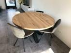 Ronde EIKENHOUTEN Tafels Tafel ROND EIKEN >> DE GOEDKOOPSTE<, Ophalen, 50 tot 100 cm, Rechthoekig, Nieuw