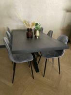 Zwart eiken eettafel  | MAATWERK mogelijk, Huis en Inrichting, Tafels | Eettafels, Ophalen, Nieuw, Zwart eiken, modern, 50 tot 100 cm