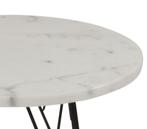 Salontafel marmer rond 55 cm met metaal onderstel, Huis en Inrichting, Tafels | Salontafels, Rond, Nieuw, Minder dan 50 cm, Metaal