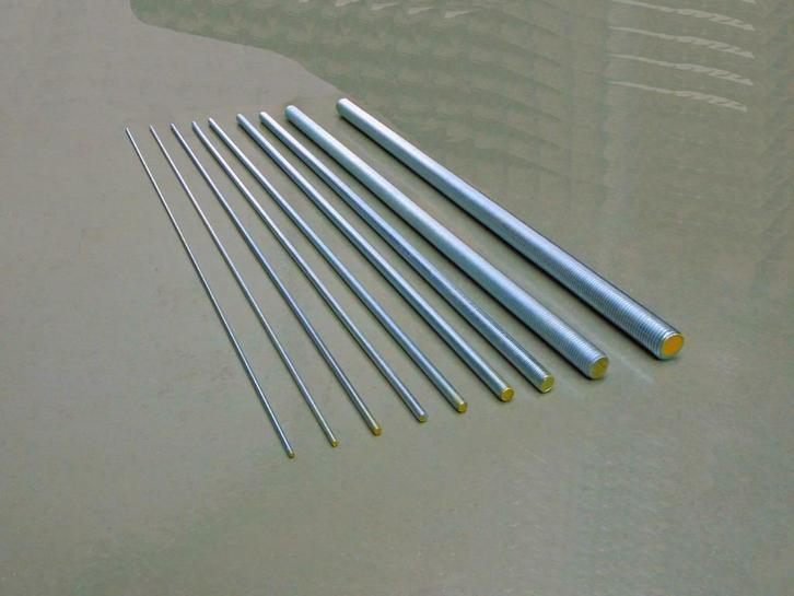 Draadeind verzinkt 8.8 lengte 1 m., Doe-het-zelf en Verbouw, IJzerwaren en Bevestigingsmiddelen, Nieuw, Overige typen, 250 mm of meer