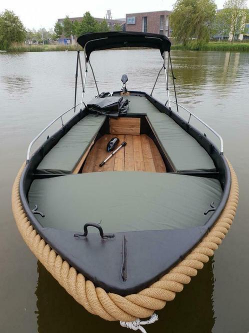 Prachtige grachtenboten uniek en naar eigen wens gemaakt !!!, Watersport en Boten, Roeiboten, Zo goed als nieuw, Staal, Ophalen of Verzenden