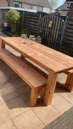 Nieuwe Tuintafel Douglas Hout | 240 cm | Blokpoot I Eettafel, Nieuw, Tuinset, Meer dan 8 zitplaatsen, Eettafel