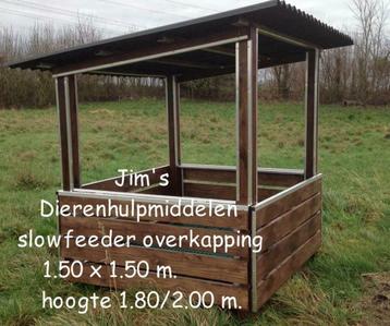 Slowfeeder overkapping (Hooihuisje, Hooiruif)