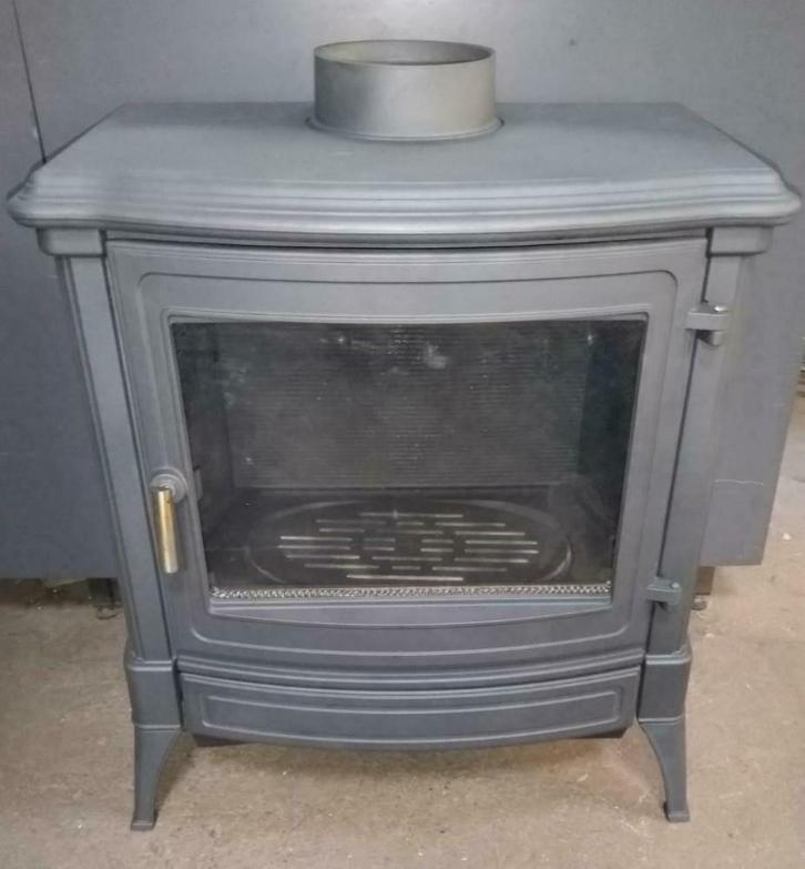 demo model NESTOR MARTIN S43 met woodbox systeem houtkachel, Huis en Inrichting, Kachels, Zo goed als nieuw, Vrijstaand, Hout