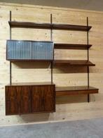Kai Kristiansen FM modulair wandsysteem Palissander, Ophalen, Gebruikt, 200 cm of meer, 150 tot 200 cm