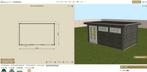 Gebruik onze 3D configurator - Houten blokhut plat dak, Nieuw, Tuinhuis, Ophalen