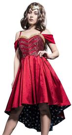 NIEUW DC official Wonder Woman (cosplay) stars jurk, maat M, Kleding | Dames, Ophalen of Verzenden, Nieuw, Maat 38/40 (M), Onder de knie
