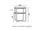 Gispen Today 423 / 425 bijzettafel, Ophalen, Minder dan 55 cm, Rond, 60 cm of meer