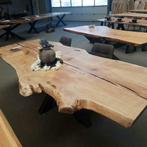 Boomstam tafel, boomstamblad, boomstamplanken, wandplanken