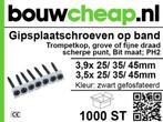 GIPSPLAATSCHROEVEN OP BAND 3.9X35MM BIJ BOUWCHEAP, Ophalen, Nieuw, Minder dan 50 mm, Schroeven