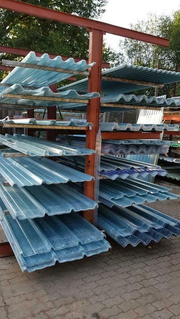 Damwand en golfplaten polyester dakplaten  beschikbaar voor biedingen