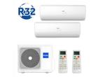 Haier Duo & Trippel systemen+ Wifi "Pearl" ! Luxe uitvoering, Nieuw, Afstandsbediening, Verwarmen, Wandairco