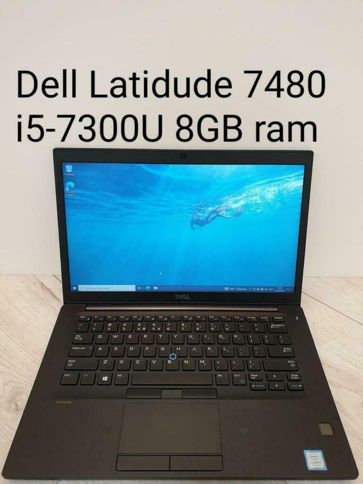 Als nieuw: Dell Latitude 7480 i5-7300U 8gb ram 256gb SSD, Computers en Software, Windows Laptops, Zo goed als nieuw, 14 inch, SSD