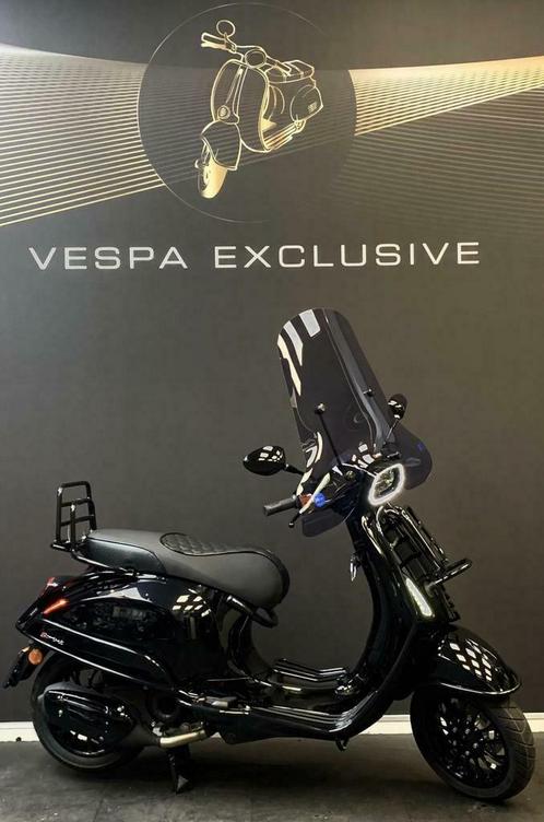 VESPA SPRINT S (Black on Black)NIEUW Vol Optie SNOR en BROM, Fietsen en Brommers, Scooters | Vespa, Nieuw, Vespa S, Ophalen of Verzenden