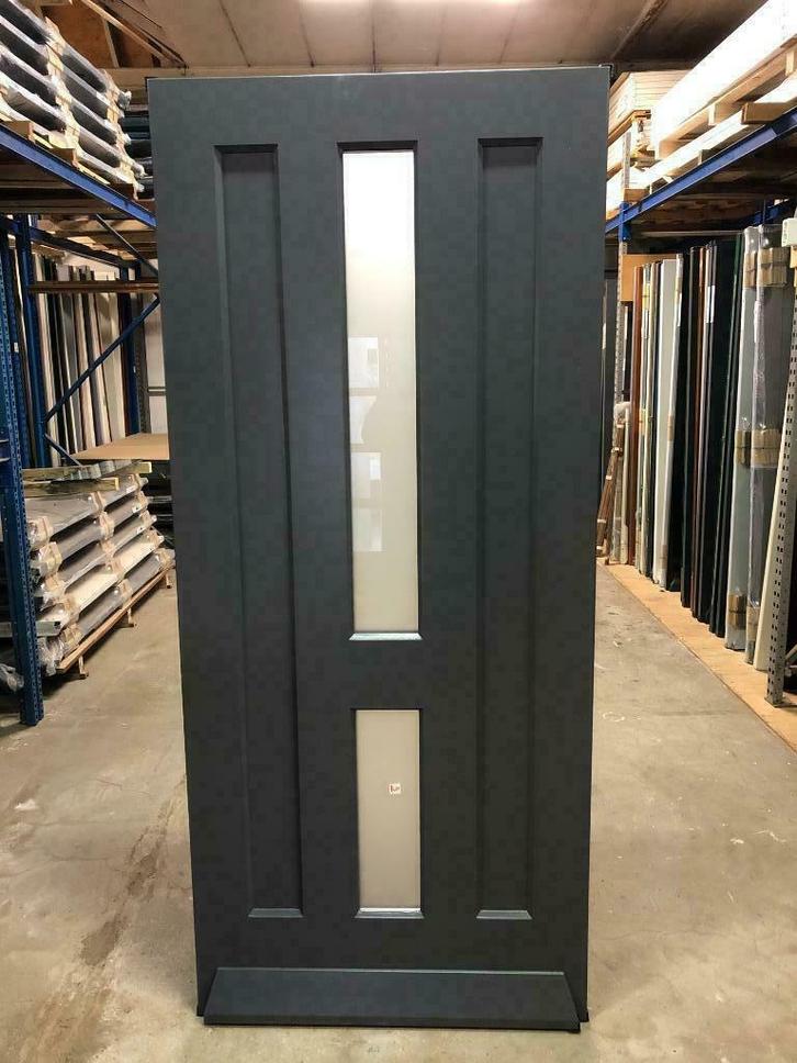 nieuwe voordeur, Doe-het-zelf en Verbouw, Deuren en Horren, Nieuw, Buitendeur, 200 tot 215 cm, 80 tot 100 cm, Glas, Hout, Verzenden