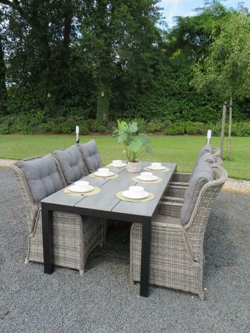 Cyprus dining tuinset verstelbaar of vast wicker diningstoel beschikbaar voor biedingen