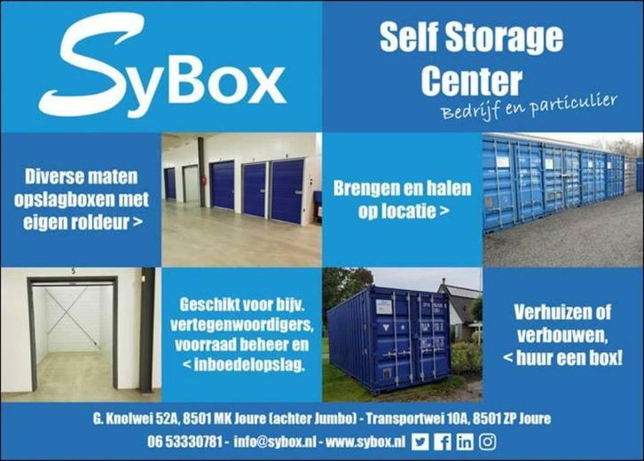 SyBox Selfstorage Joure (VerhuisDEAL), Diensten en Vakmensen, Verhuizers en Opslag, Bedrijfsverhuizingen, Opslag, Verhuizen binnen Nederland