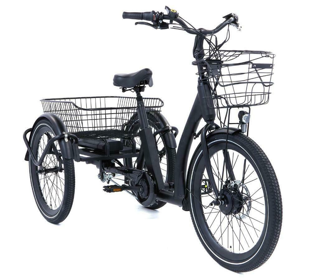 ≥ Popal Wave elektrische driewieler Mat Zwart 8V 522 wh accu! — Fietsen |  Driewielfietsen — Marktplaats