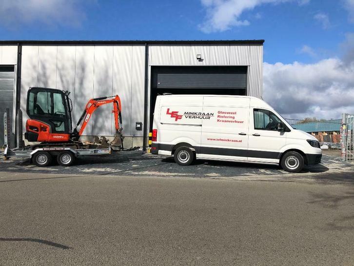 Minikraan / trekker verhuur / Hovenier, Diensten en Vakmensen, Tuinmannen en Stratenmakers, Bestrating, Hekwerk of Schuttingen