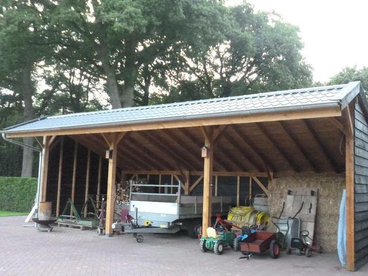 Douglas hout kapschuur Juul, 5x3,kwaliteit, maatwerk, Tuin en Terras, Tuinhuizen, Nieuw, Schuur, Hout, 500 cm of meer, 200 tot 400 cm