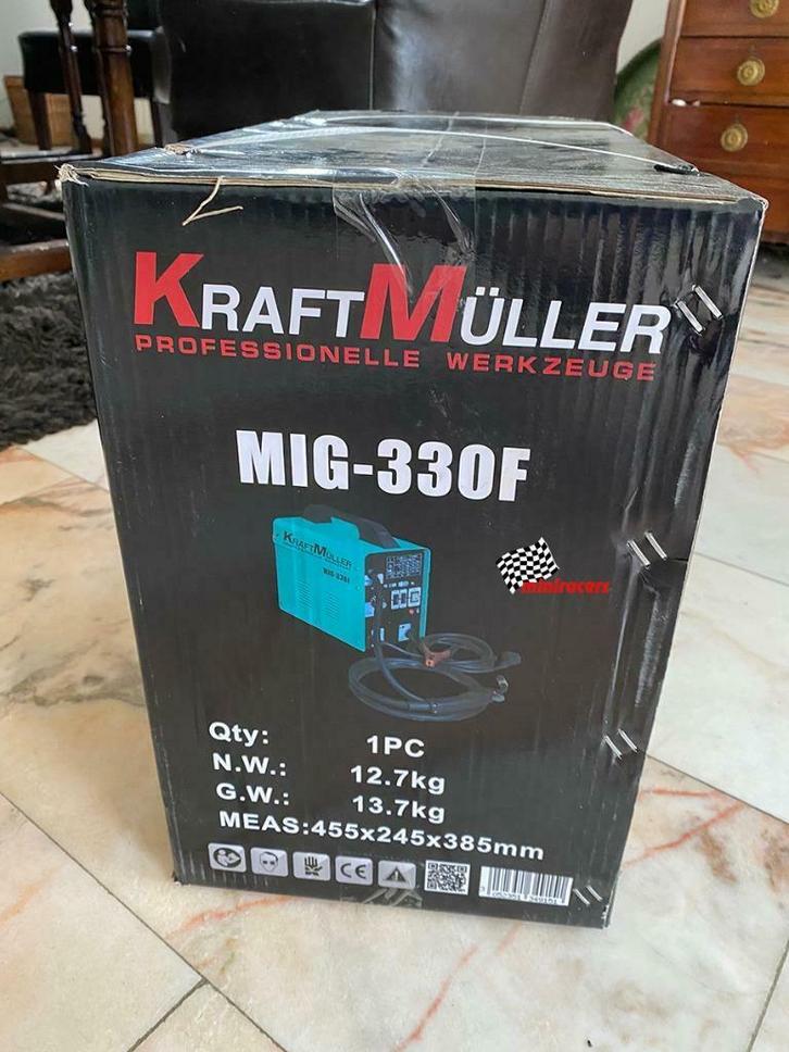 Lasapparaat Halfautomaat MIG330 PRO Kraftmuller, Doe-het-zelf en Verbouw, Gereedschap | Handgereedschap, Nieuw, Ophalen of Verzenden