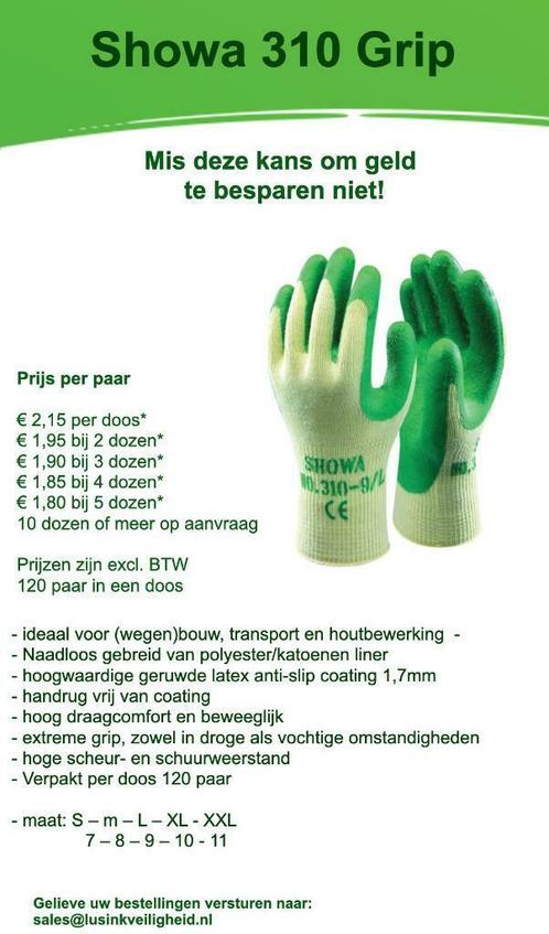 Showa 310 Grip handschoen, Doe-het-zelf en Verbouw, Veiligheidskleding, Nieuw, Ophalen of Verzenden